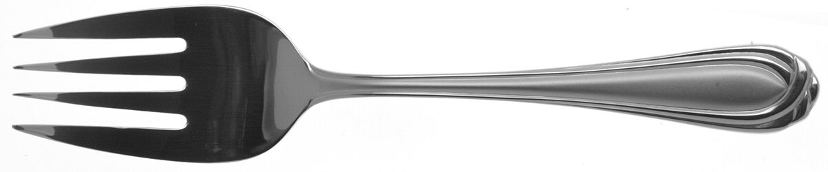 Maestro Sands (Stainless) Medium Solid Cold Meat Serving Fork by Splendide-1