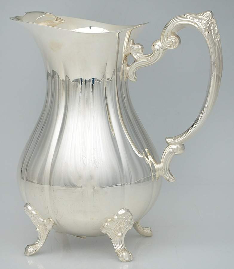 Silverplate Hollowware Ice Lip Water Pitcher by Sheffield Silver Co (USA)-1