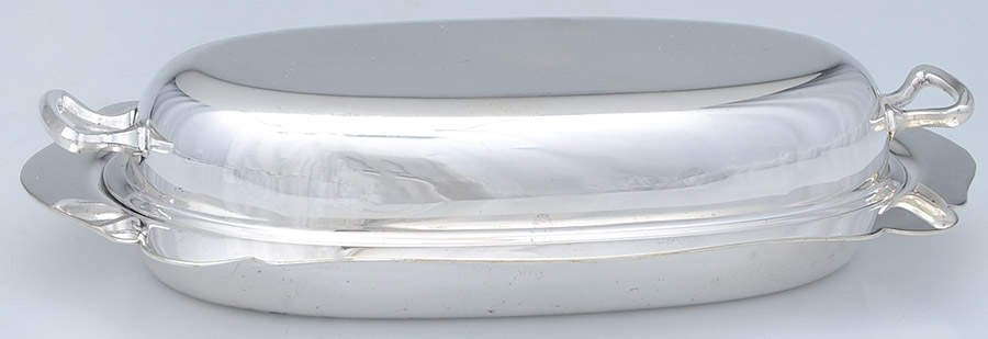 Silverplate Hollowware 1/4 Pound Covered Butter Dish by Sheffield Silver Co (USA)-1