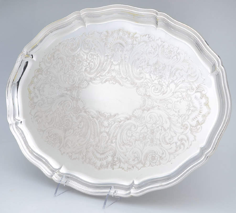 Silverplate Hollowware 16" Oval Serving Platter by Sheffield Silver Co (USA)-1