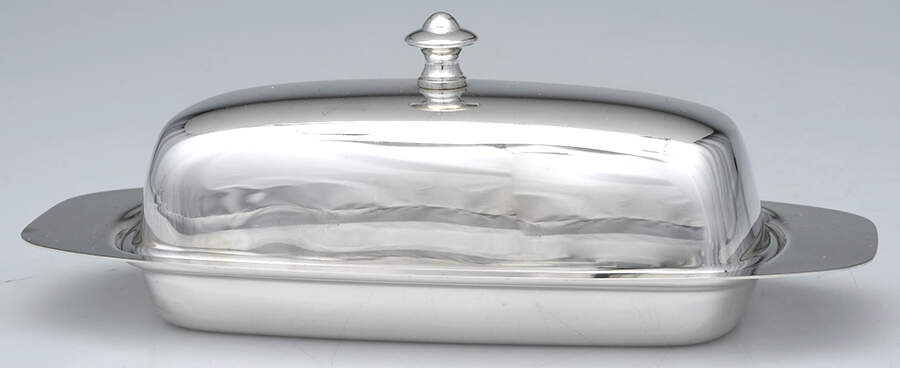 Silverplate Hollowware 1/4 Pound Covered Butter Dish by Sheffield Silver Co (USA)-1