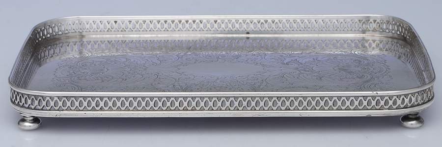 Silverplate Hollowware Vanity Tray by Sheffield Silver Co (USA)-1