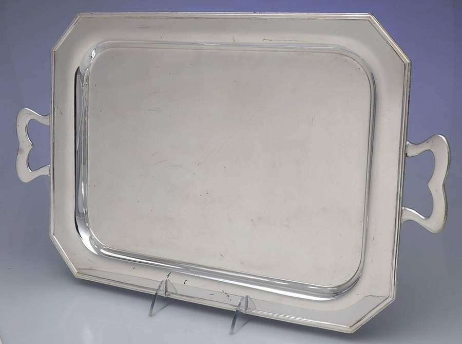Silverplate Hollowware 15" Waiter Tray by Sheffield Silver Co (USA)-1