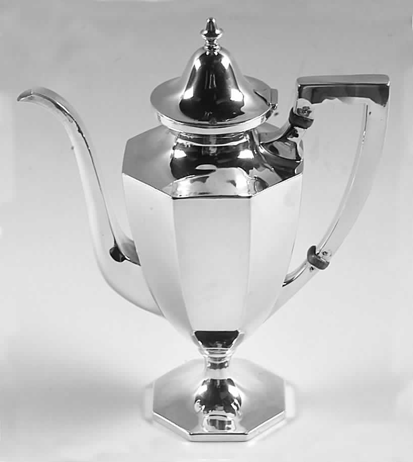 400 (Sterling, Hollowware) Mini Coffee Pot by Scharling-1