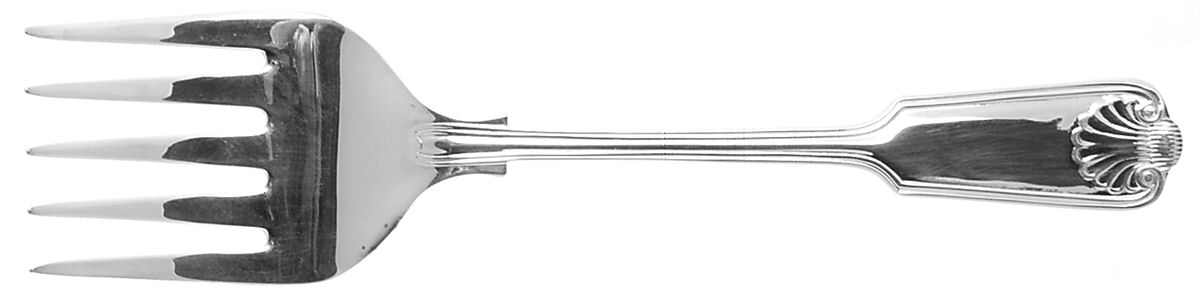 Gainsborough (Silverplate) Medium Solid Cold Meat Serving Fork by Sheffield Silver Co (USA)-1