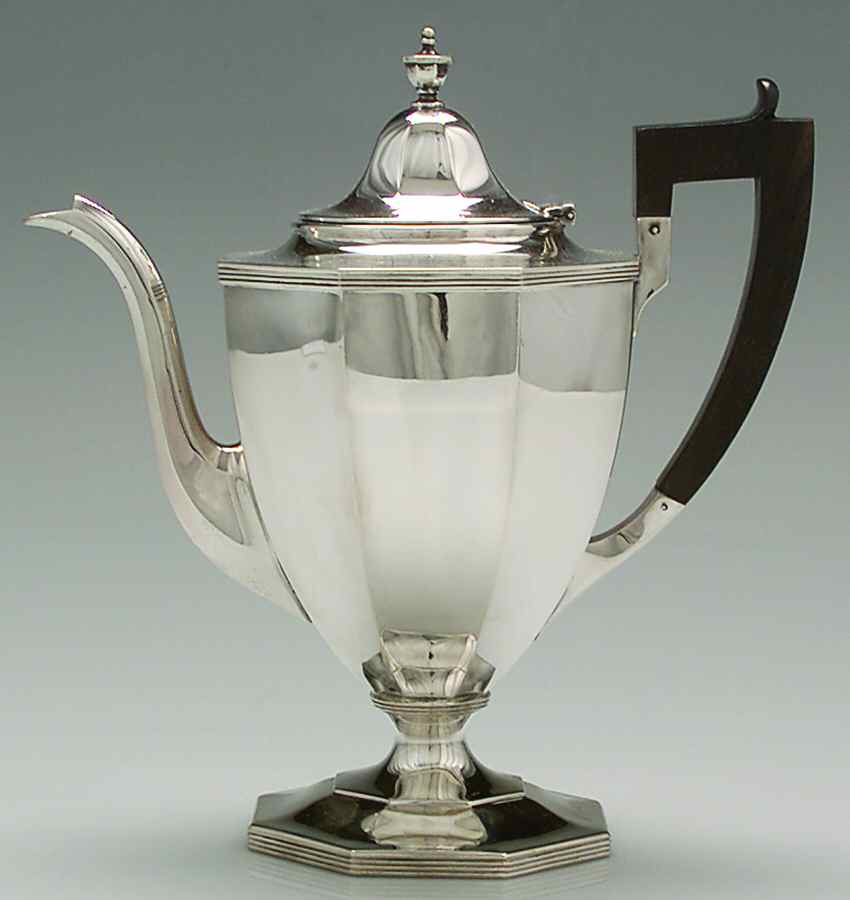 B40 (Sterling, Hollowware) Coffee Pot by Shreve Crump & Low-1