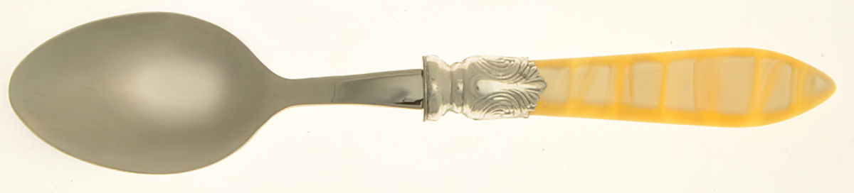 Baguette-Pearlized (Stainless) Place/Oval Soup Spoon by Sabre-1