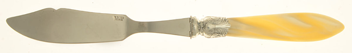 Baguette-Pearlized (Stainless) Small Individual Solid Fish Knife by Sabre-1