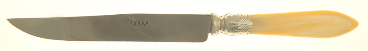 Baguette-Pearlized (Stainless) Small Steak Carving Knife with Stainless Blade by Sabre-1