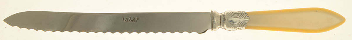 Baguette-Pearlized (Stainless) Bread Knife with Stainless Blade by Sabre-1