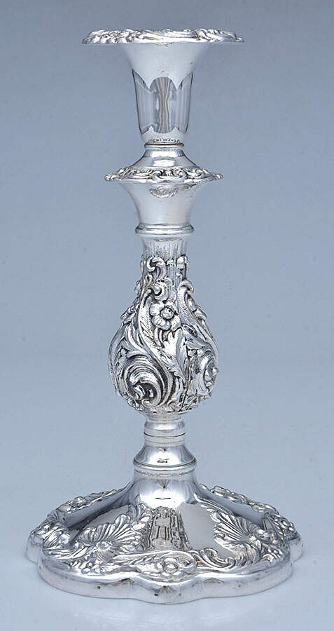 Rococco (Silverplate, Hollowware) 10" Candlestick by Sheffield Silver Co (USA)-1