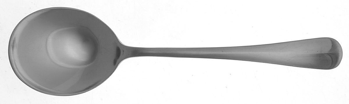 UNF318  (STAINLESS) Round Bowl Soup Spoon Large (Cream Soup) by Unknown Mfg Silver-1