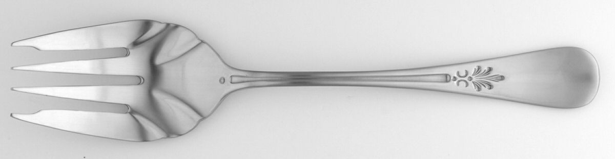 Grand Buffet (Stainless) Medium Solid Cold Meat Serving Fork by Sabatier-1