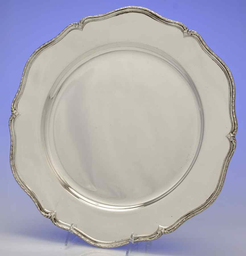 Marie Louise (Sterling, Hollowware) 14" Round Tray by Shreve Silver-1