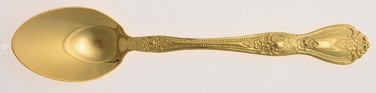 Gold Precious Rose (Gold Electroplate) Teaspoon by Stanley Roberts-1