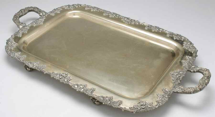 SHC7 (Silverplate, Hollowware) 21" Waiter Tray by Sheffield Silver Co (USA)-1