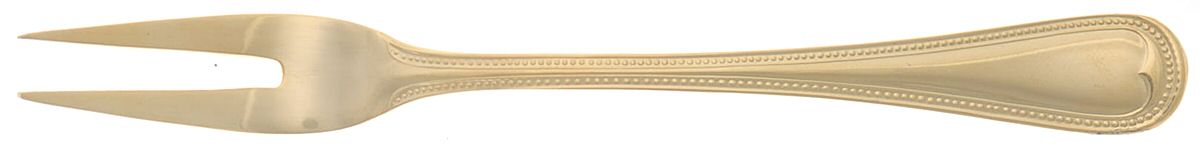 SBB8 (Gold Electroplate) Short Handle Pickle/Olive Fork by SBS Bestecke-1