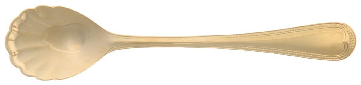 SBB8 (Gold Electroplate) Sugar Shell Spoon by SBS Bestecke-1