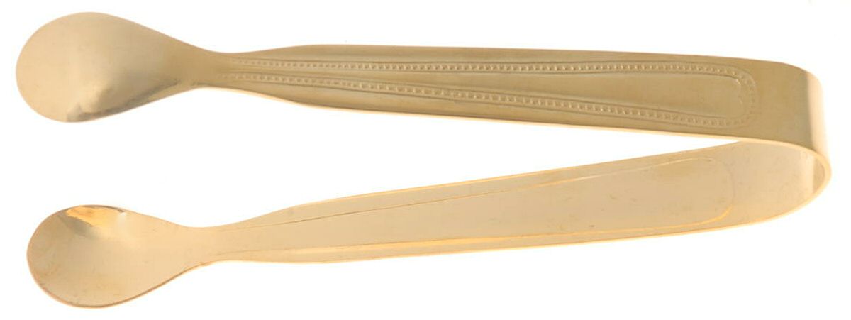 SBB8 (Gold Electroplate) Sugar Tongs by SBS Bestecke-1