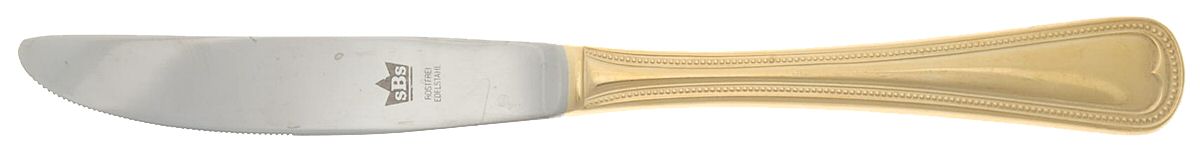 SBB8 (Gold Electroplate) Modern Solid Knife by SBS Bestecke-1