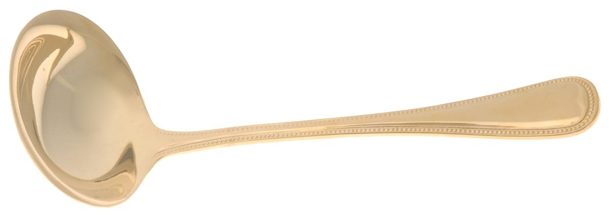 SBB8 (Gold Electroplate) Solid Gravy Ladle by SBS Bestecke-1