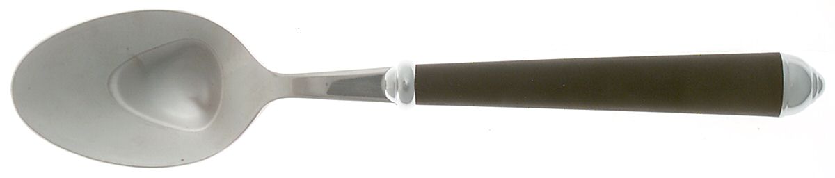 Mezzo-Black (Stainless, Plastic) Place/Oval Soup Spoon by Studio Nova-1