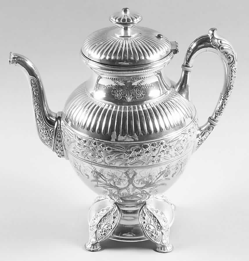 2091 (Silverplate, Hollowware) Silverplate Coffee Pot by Simpson Hall & Miller-1