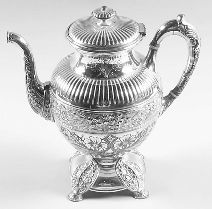 2091 (Silverplate, Hollowware) Teapot by Simpson Hall & Miller-1