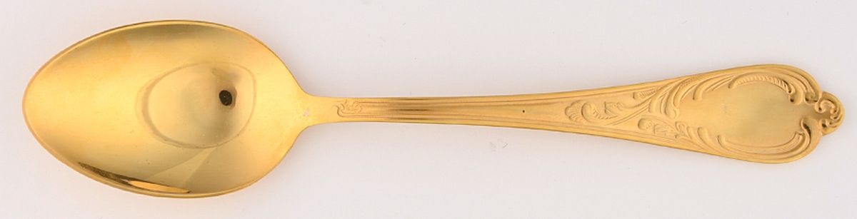 SBB9 (Gold Electroplate) Place/Oval Soup Spoon by SBS Bestecke-1