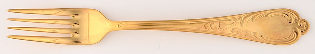 SBB9 (Gold Electroplate) Fork by SBS Bestecke-1