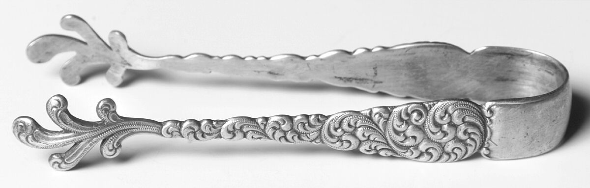 SSB3 (Sterling) Small Sugar Tongs by Simons Bros -1