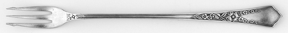 Dunbar (Silverplate) Long Handle Pickle/Olive Fork by Sears Roebuck-1
