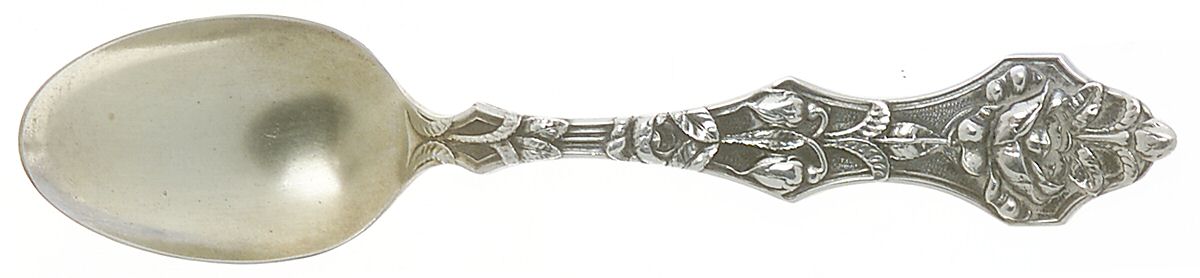 Floral Series #1 (Sterling) Five O'Clock Spoon by Saart Brothers-1