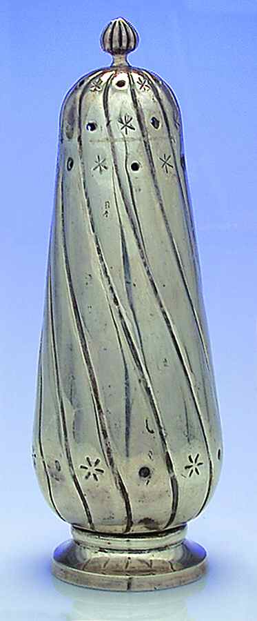 2164 (Sterling, Hollowware) Sterling Sugar Shaker by Sanborns (Mexico)-1