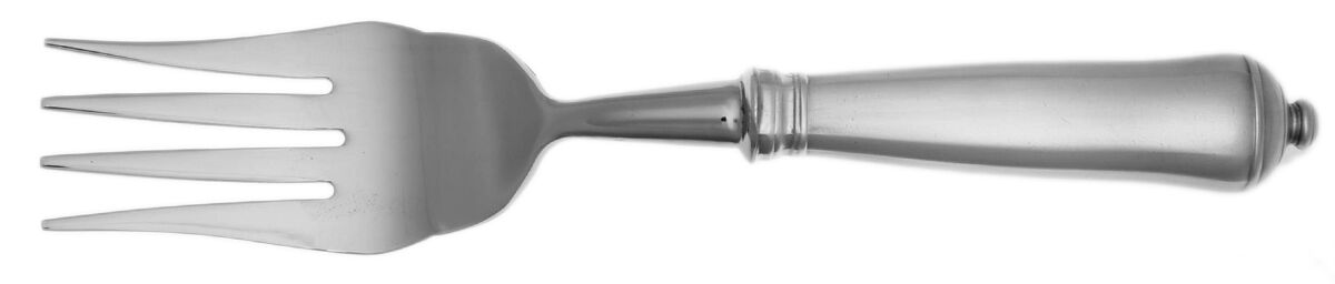 Maxfield (Silverplate) Cold Meat Fork Large, Stainless Tines HC by Sheffield Silver Co (England)-1