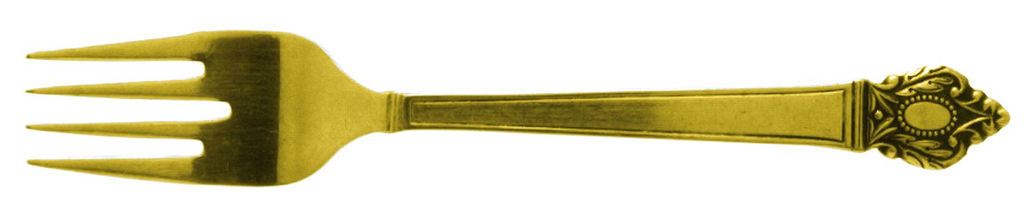 Majesty-Gold (Gold Electroplate) Individual Salad Fork by Stanley Roberts-1