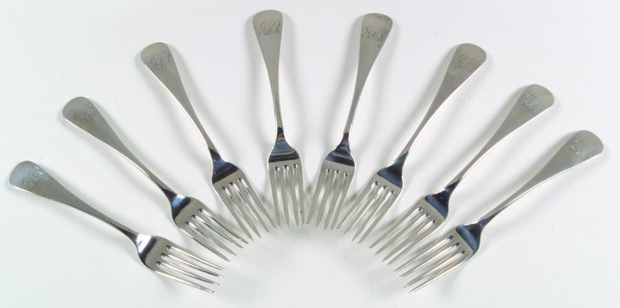 SWJ2 (Sterling) Fork - Set of 8 by Stowell & Co-1