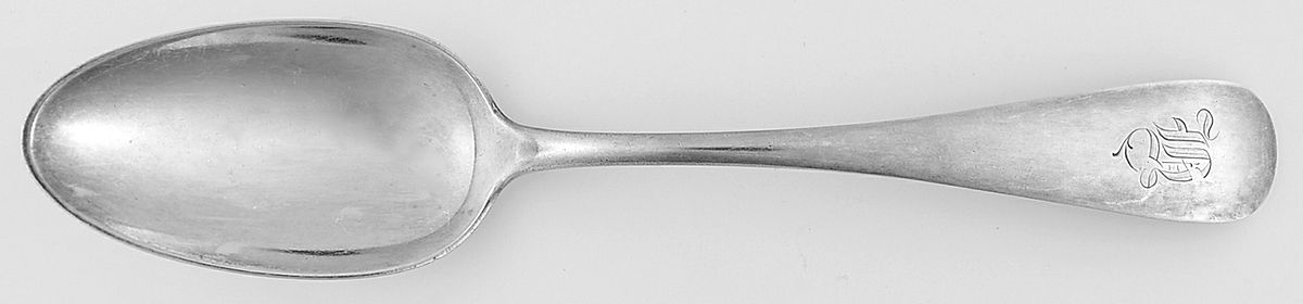 SWJ2 (Sterling) Monogram Tablespoon (Serving Spoon) by Stowell & Co-1