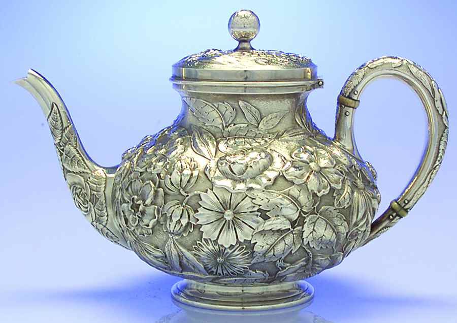 SHR15 (Sterling, Hollowware) Coffee Pot by Shreve Silver-1