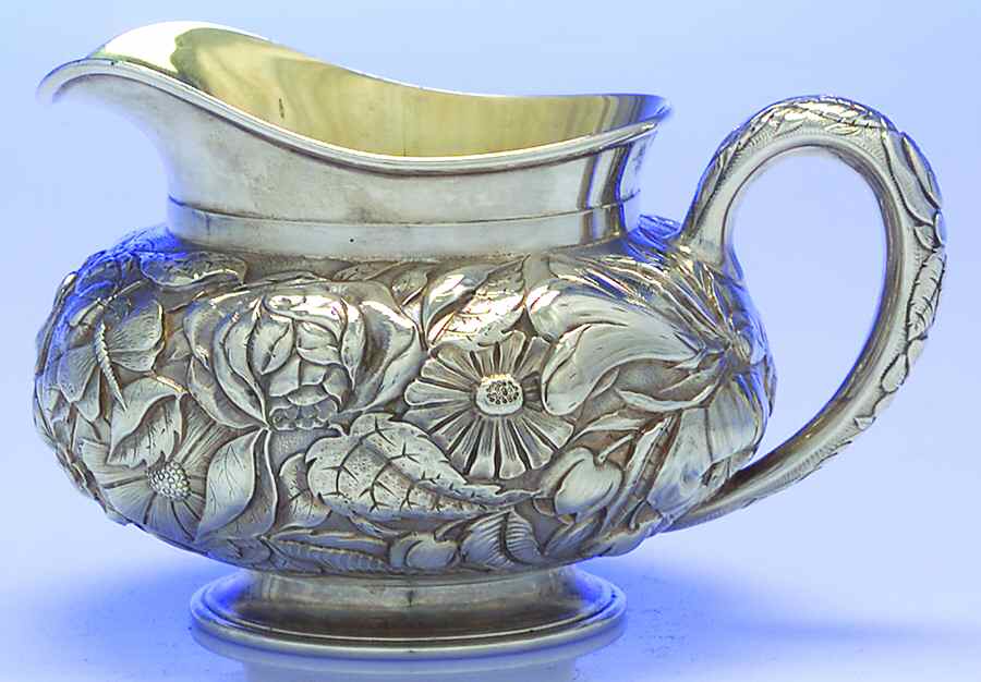 SHR15 (Sterling, Hollowware) Creamer by Shreve Silver-1