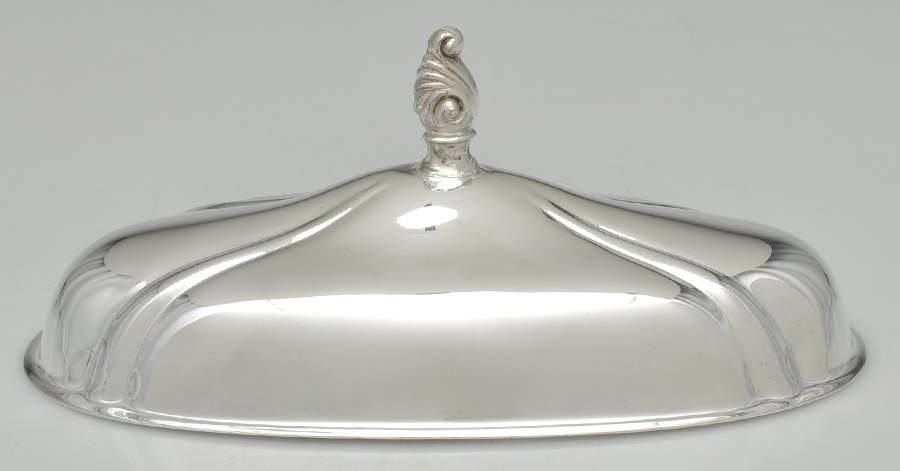 SDN14 (Silverplate, Hollowware) Lid for 1/4 Pound Butter by Sheridan Silver Co-1
