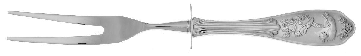 Woodland (Stainless) Carving Fork Small with Stainless Prongs HC by Spode Silver-1