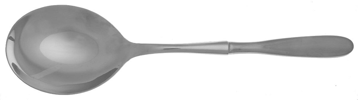 Dune (Stainless) Casserole Spoon with Smooth Stainless Bowl HC by Splendide-1