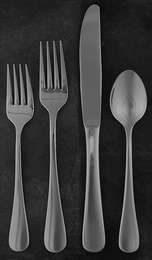 Cirrus (Stainless) 4 Piece Place Setting by Splendide-1