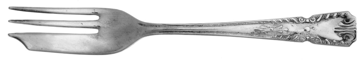 SHP2 (Silverplate) Individual Pie Fork by Sheffield Plate -1