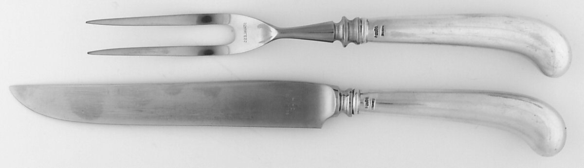 SAU3 (Sterling) Small Stainless Blade 2-Piece Steak Carving Set by Arthur J Stone-1