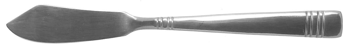 Mesa (Stainless, Rounded Tip) Flat Handle Master Butter Knife by Stanley Roberts-1