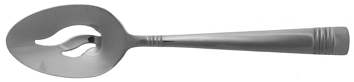 Mesa (Stainless, Rounded Tip) Pierced Tablespoon (Serving Spoon) by Stanley Roberts-1