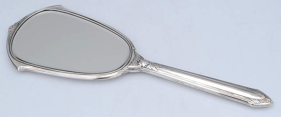 SBS13 (Sterling, Hollowware) Mirror with Handle by Saart Brothers-3