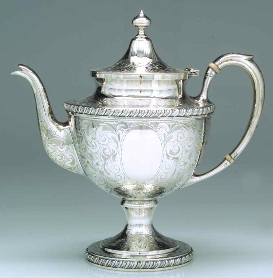 Lorraine (Sterling, Hollowware) Teapot by Schofield-1
